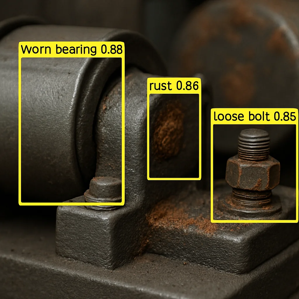 Technologie AI Vision demontrant les capacites de maintenance predictive